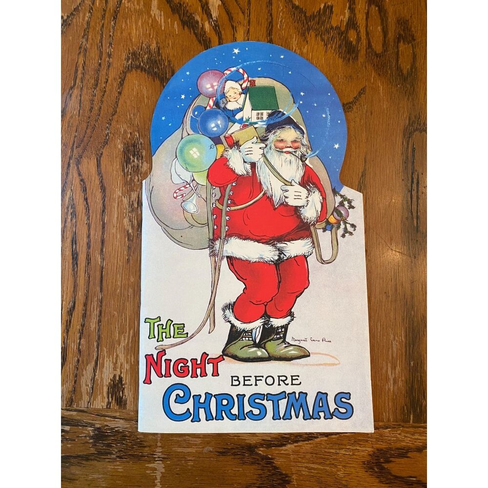 Vintage "The Night Before Christmas" Book Green Tiger Press